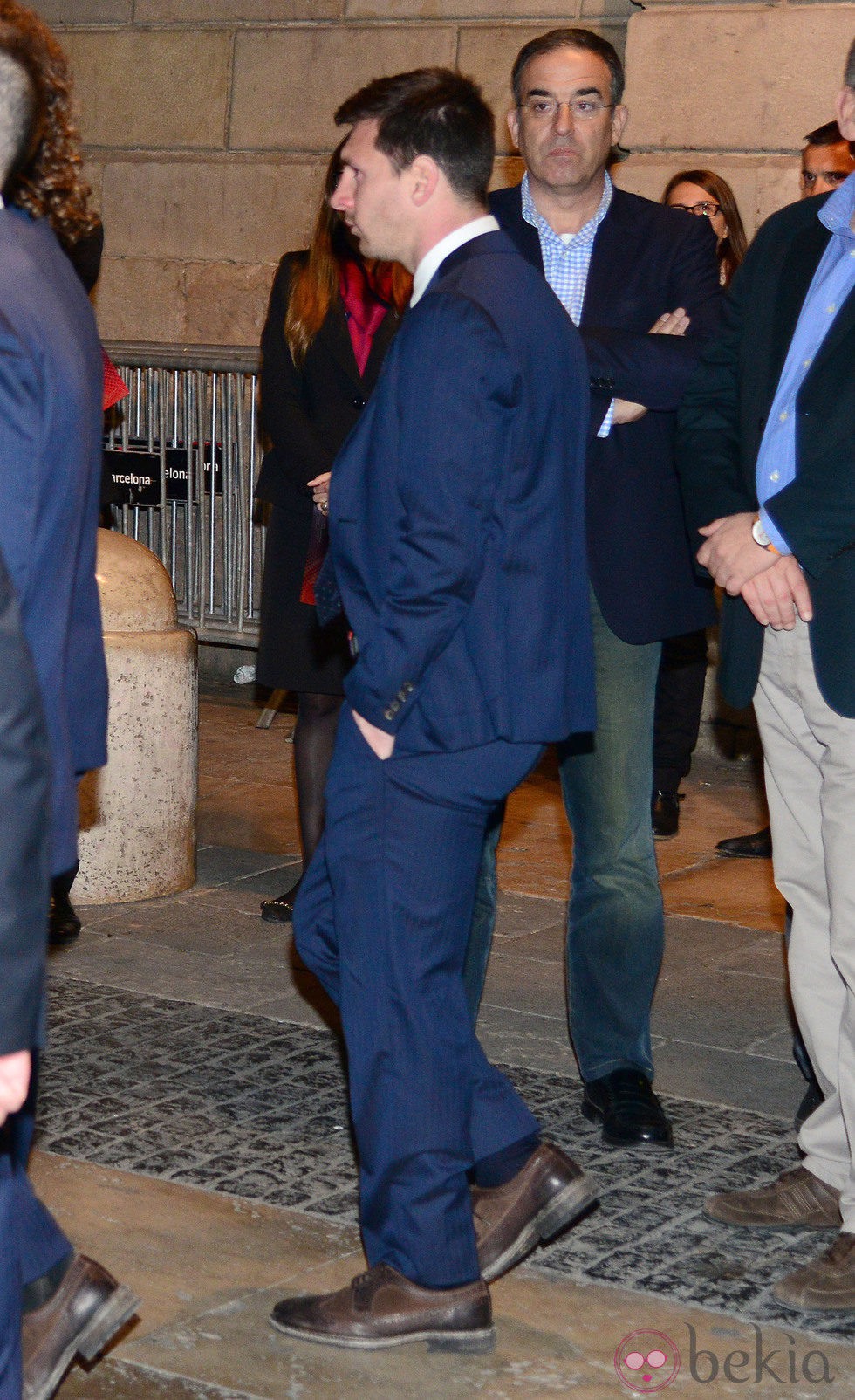 Leo Messi en el funeral de Tito Vilanova en la Catedral de Barcelona