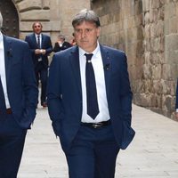 Gerardo 'Tata' Martino en el funeral de Tito Vilanova en la Catedral de Barcelona