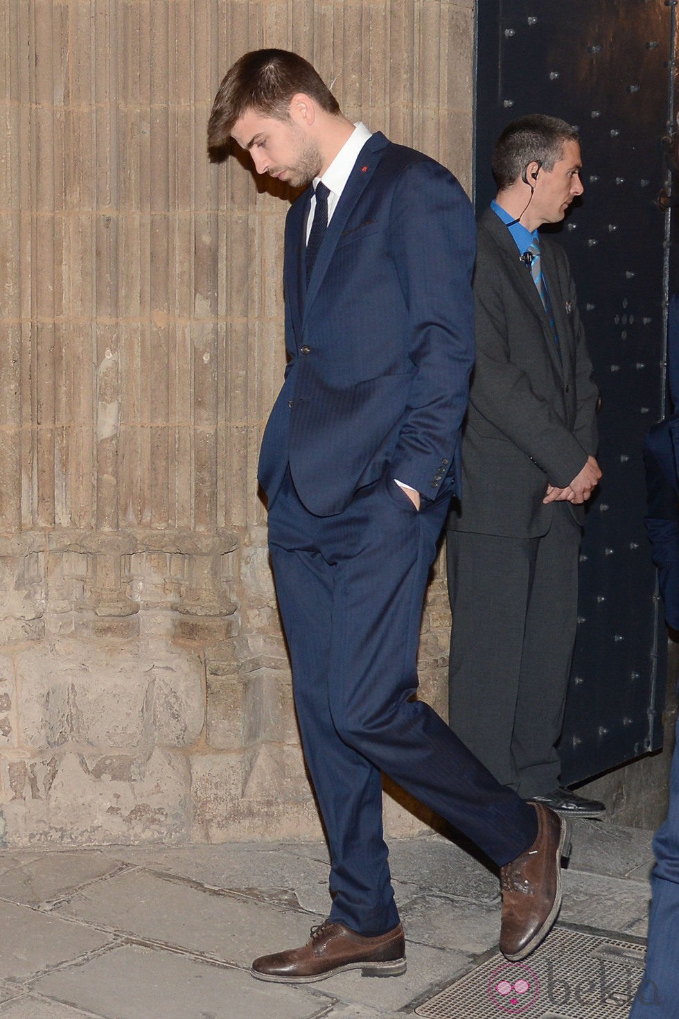 Gerard Piqué en el funeral de Tito Vilanova en la Catedral de Barcelona