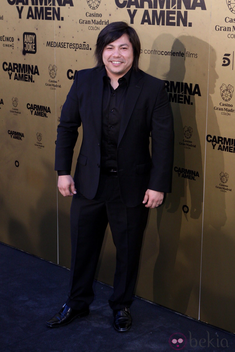 Óscar Reyes en el estreno de 'Carmina y amén' en Madrid