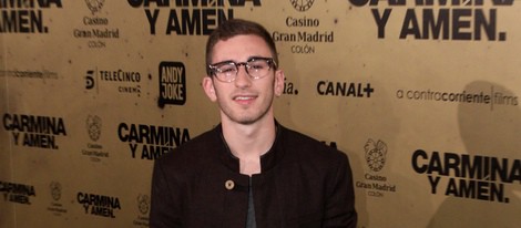 David Castillo en el estreno de 'Carmina y amén' en Madrid