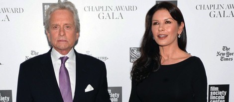 Michael Douglas y Catherine Zeta Jones en los Chaplin Awards 2014