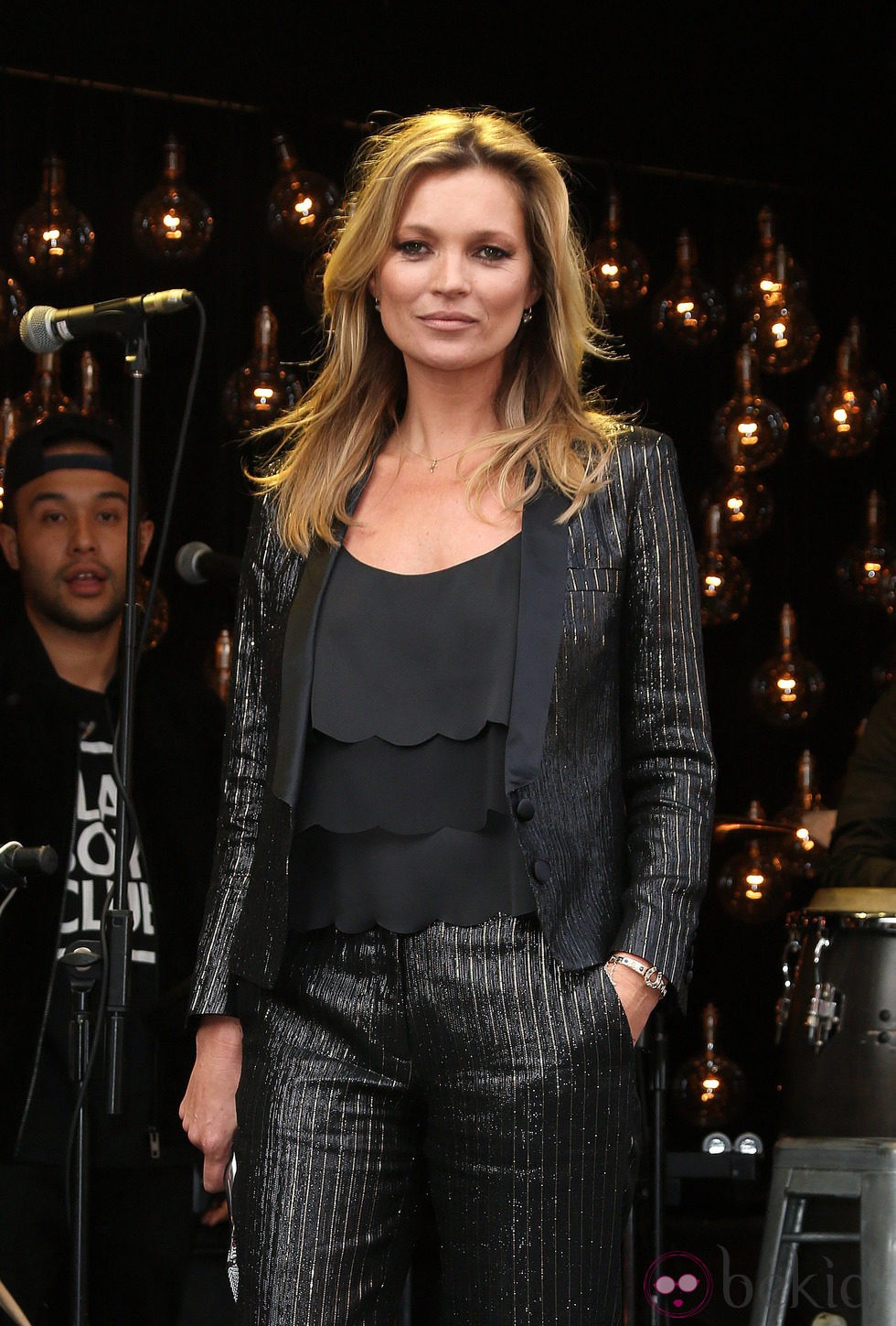 Kate Moss en la presentación de su nueva línea de ropa para Topshop