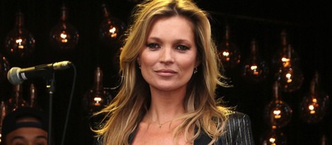 Kate Moss en la presentación de su nueva línea de ropa para Topshop