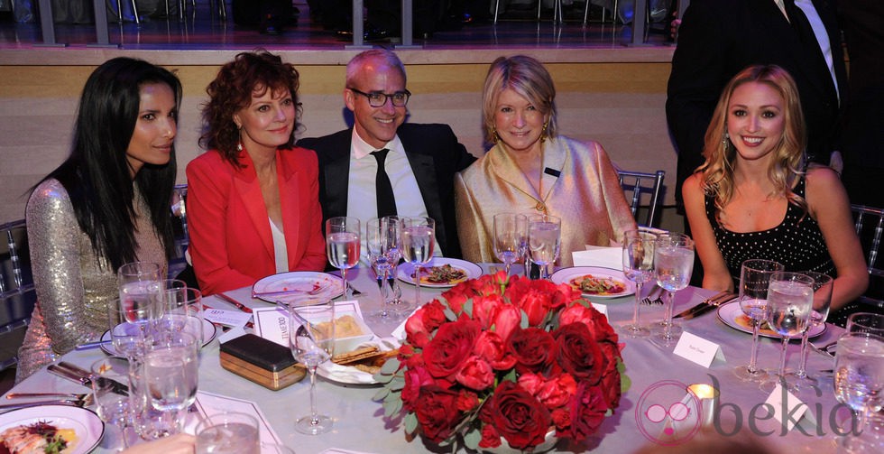 Padma Lakshml, Susan Sarandon, Jess Cagle y Martha Stewart en la gala de la revista Time 2014