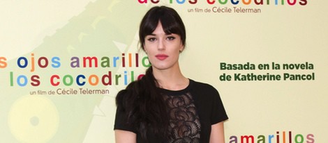 Sara Vega en el estreno de 'Los ojos amarillos de los cocodrilos' en Madrid