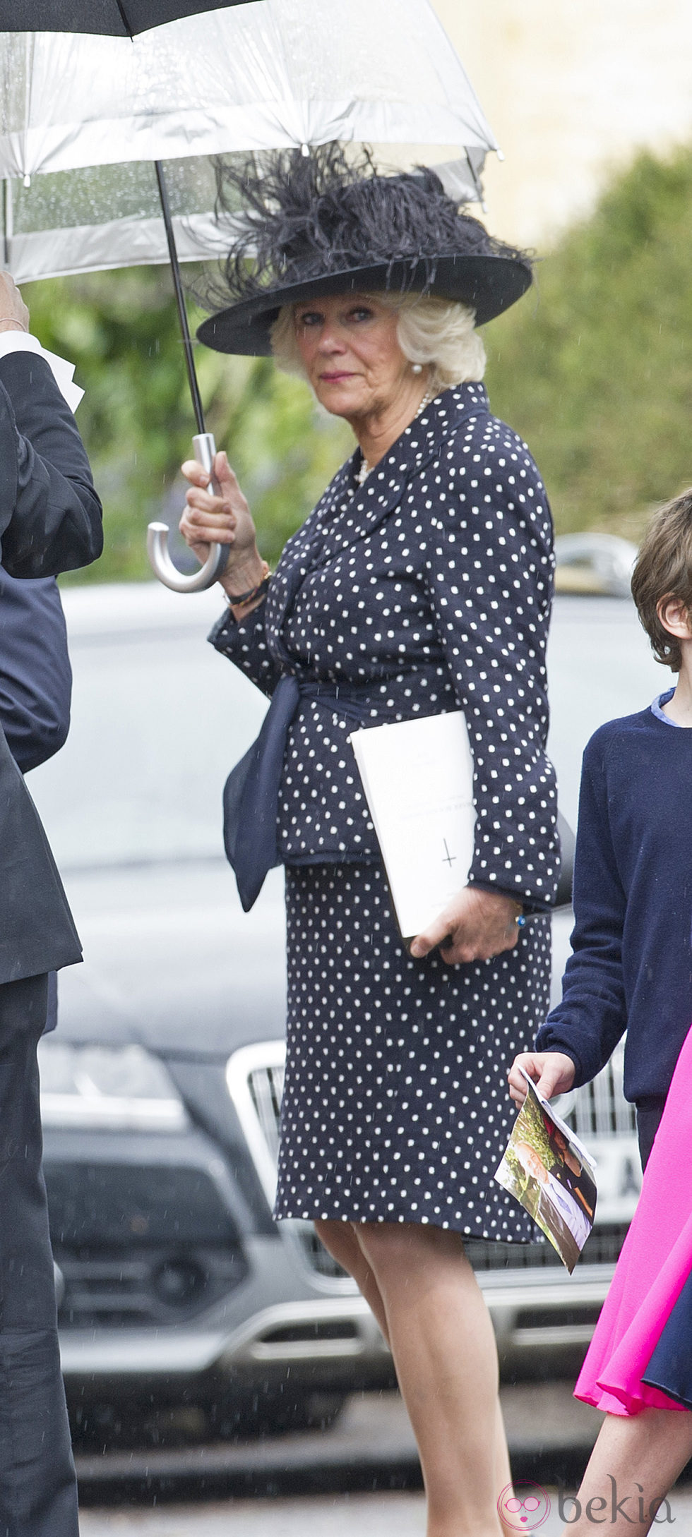 Camilla Parker, rota de dolor en el funeral de su hermano Mark Shand