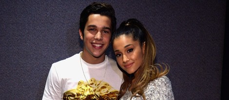 Austin Mahone y Ariana Grande en los iHeartRadio Music Awards 2014