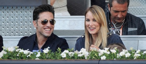 Alba Carrillo y David Bustamante en el Charity Day del Open de Madrid 2014