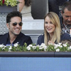 Alba Carrillo y David Bustamante en el Charity Day del Open de Madrid 2014