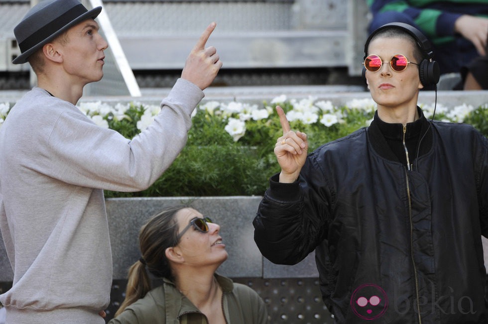 Bimba Bosé y Charlie Centa en el Charity Day del Open de Madrid 2014