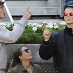 Bimba Bosé y Charlie Centa en el Charity Day del Open de Madrid 2014