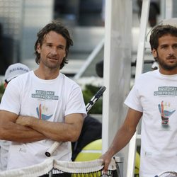 Carlos Moyá y Feliciano López en el Charity Day del Open de Madrid 2014