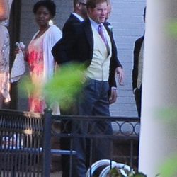 El Príncipe Harry de Inglaterra en la boda de Guy Pelly y Lizzy Wilson en Memphis