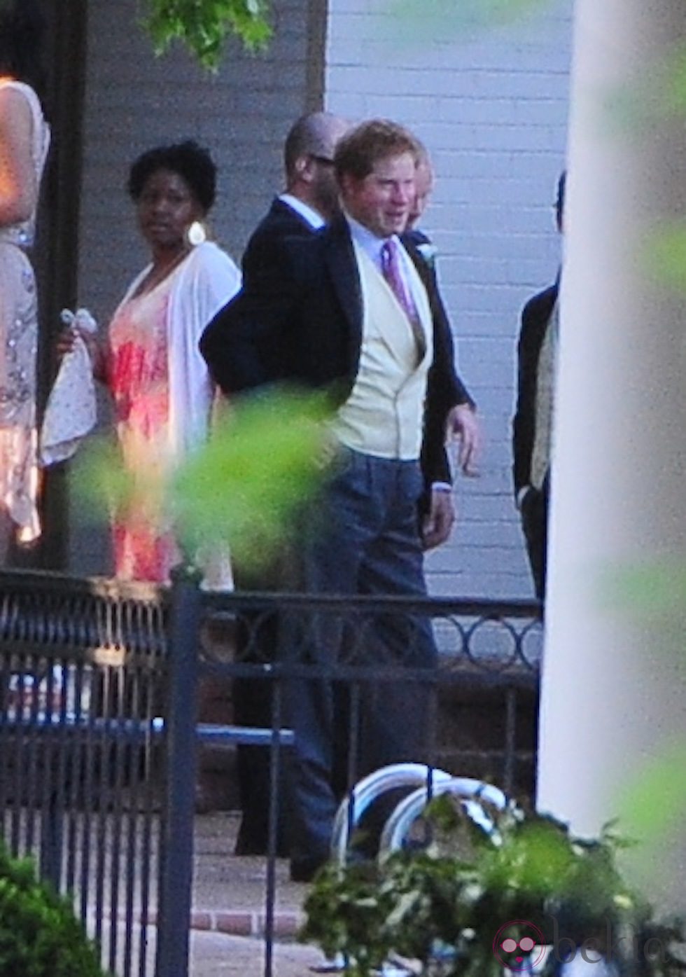 El Príncipe Harry de Inglaterra en la boda de Guy Pelly y Lizzy Wilson en Memphis