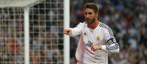 Sergio Ramos dedicando un gol a su madre Paqui en el Día de la Madre 2014