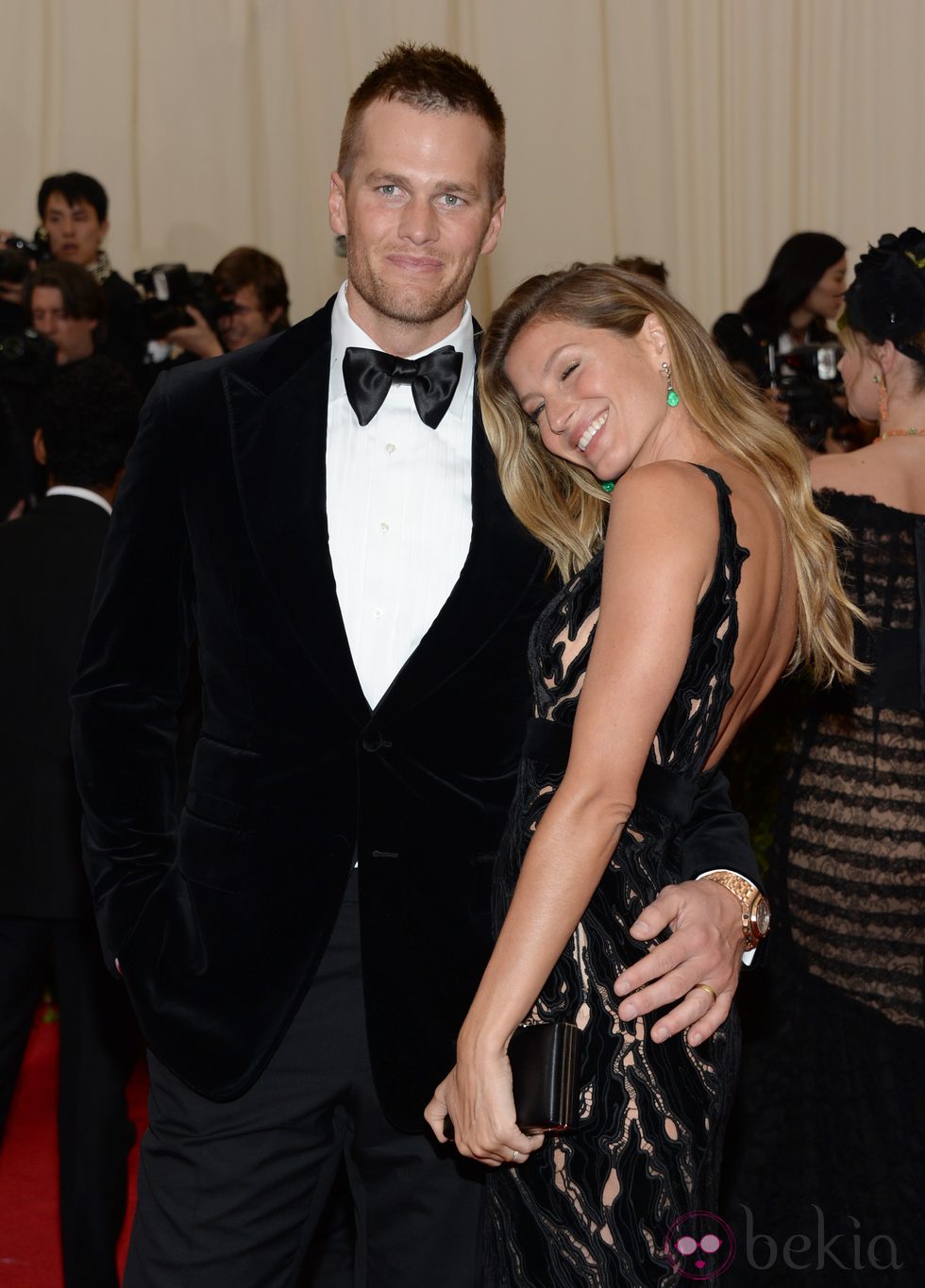 Tom Brady y Gisele Bündchen en la Gala MET 2014