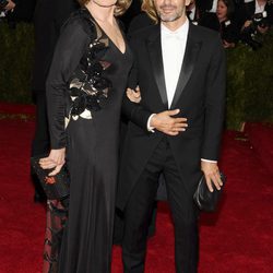 Jessica Lange y Marc Jacobs en la Gala MET 2014