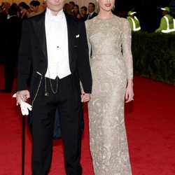 Johnny Depp y Amber Heard en la Gala MET 2014