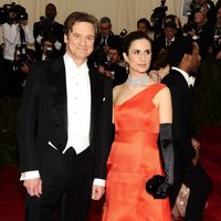 Colin Firth y Livia Giuggioli en la Gala MET 2014