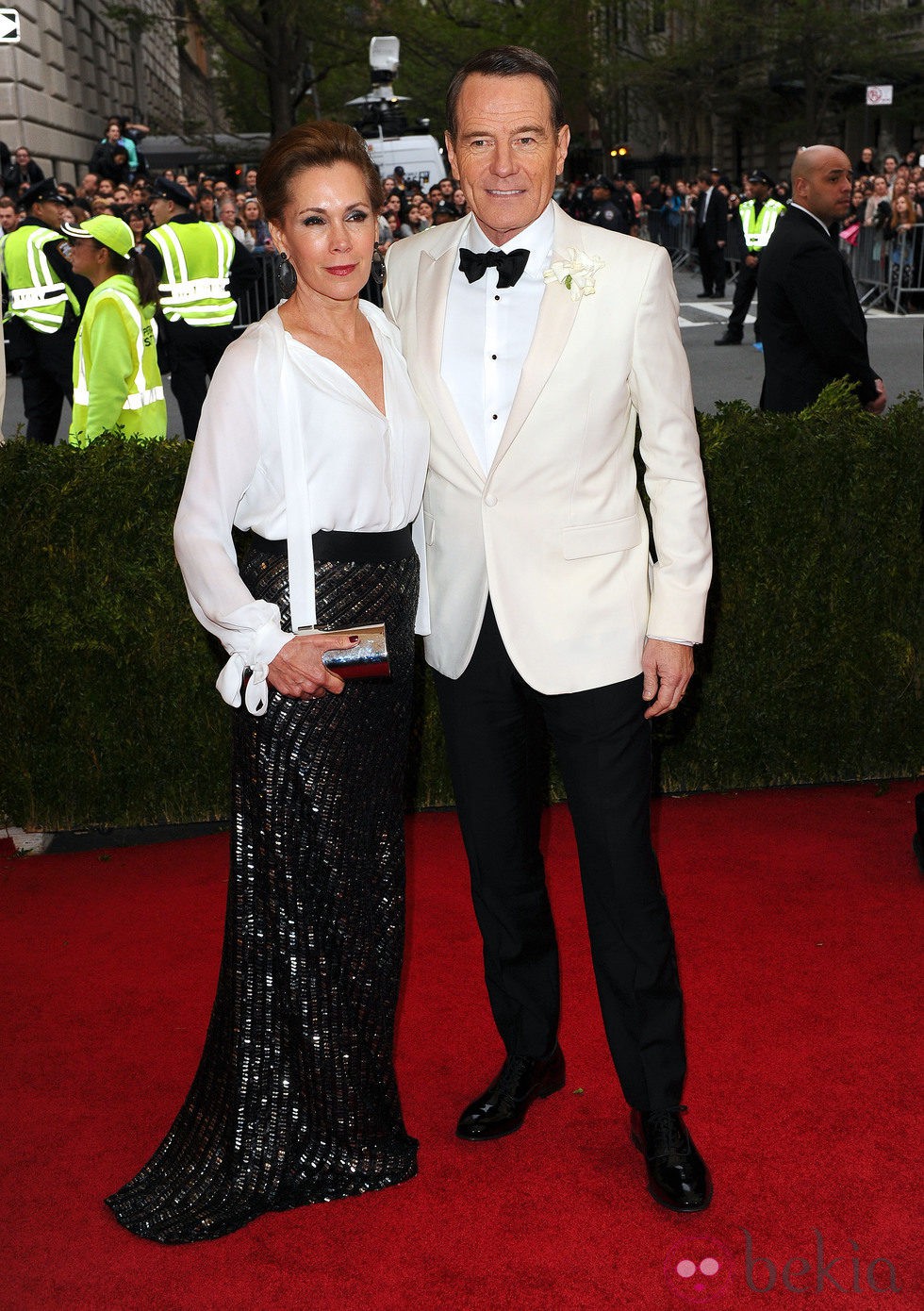 Bryan Cranston y Robin Dearden en la Gala MET 2014