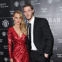 Edurne y David de Gea en la gala Manchester United Player of the Year Awards 2014