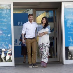 Sergio Ramos y Pilar Rubio salen del hospital con su hijo Sergio