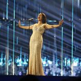 Ruth Lorenzo, con su nuevo vestido de Karim Design en Eurovisión 2014