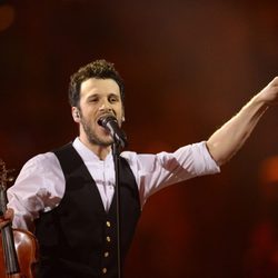 Sebalter durante su actuación en el Festival de Eurovisión 2014