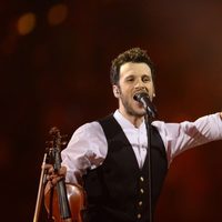 Sebalter durante su actuación en el Festival de Eurovisión 2014