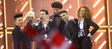 Basim durante su actuación en el Festival de Eurovisión 2014