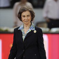 La Reina Sofía en la final del Madrid Open 2014