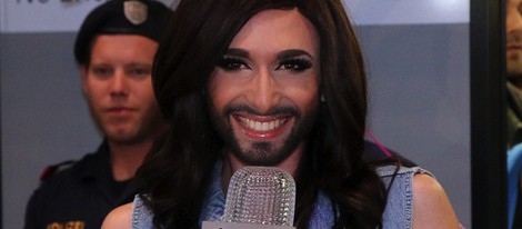 Conchita Wurst llega a Viena tras ganar Eurovisión 2014