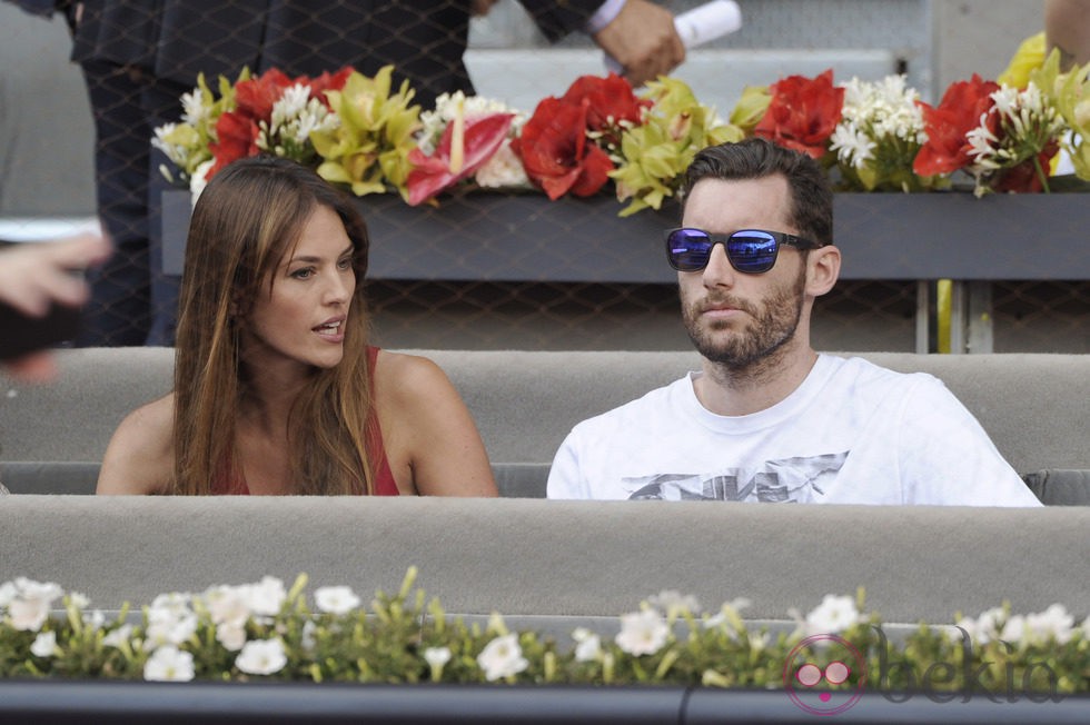 Helen Lindes y Rudy Fernández en la final del Madrid Open 2014