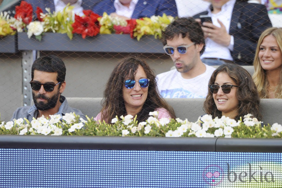 Rubén Cortada, Kalia Garzón e Hiba Abouk en la final del Madrid Open 2014