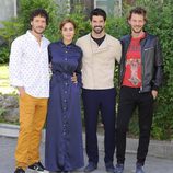 Daniel Grao, Megan Montaner, Miguel Ángel Muñoz y Eloy Azorín en la presentación de 'Sin Identidad'