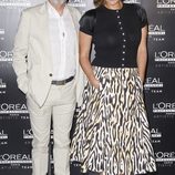 Ana Milán y Fernando Guillén Cuervo en una pasarela de belleza organizada por L'Oreal