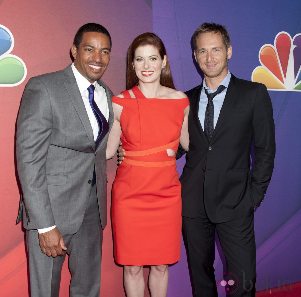 Debra Messing, Josh Lucas y Laz Alonso en los Upfronts de la NBC 2014