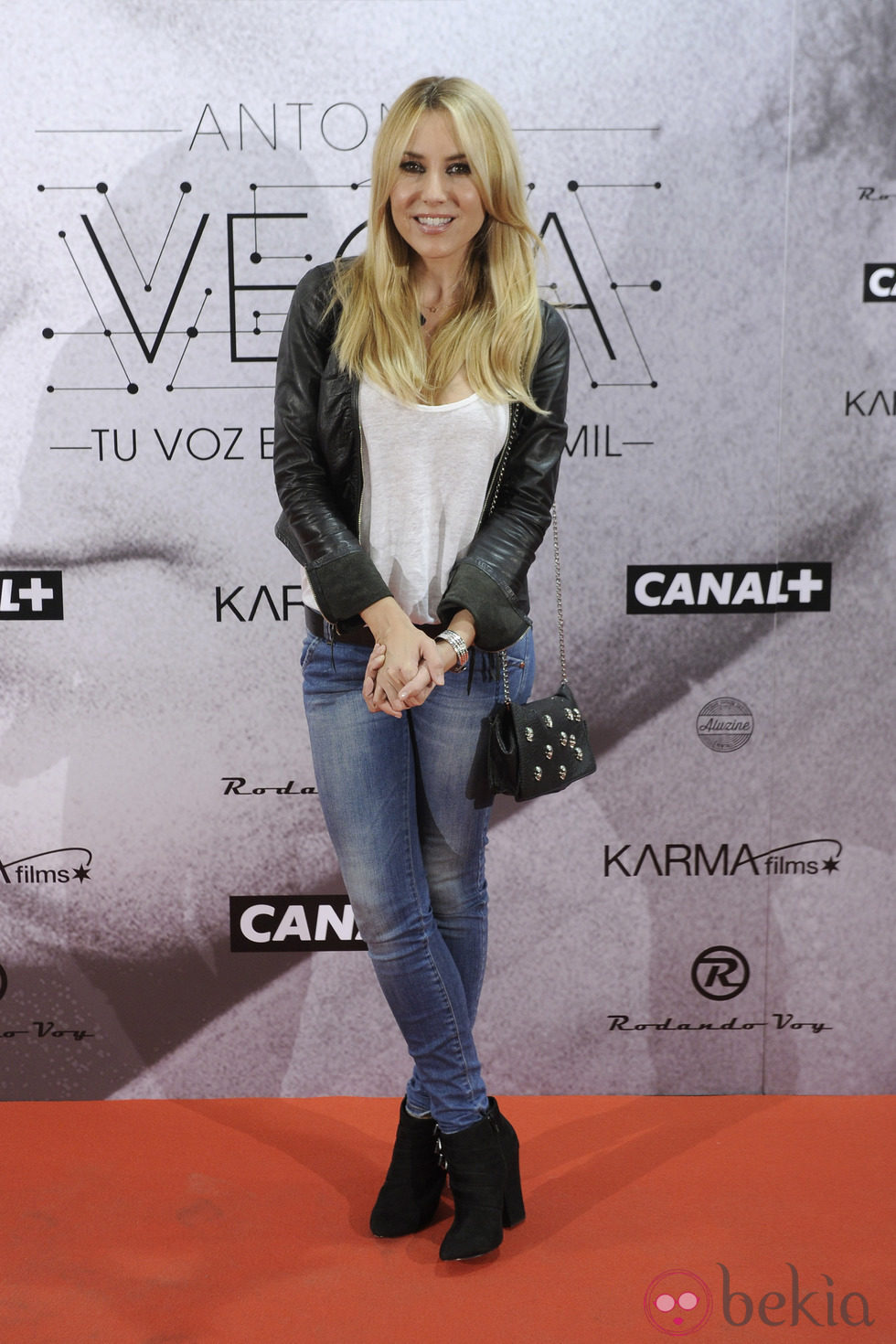 Berta Collado en el estreno del documental sobre Antonio Vega