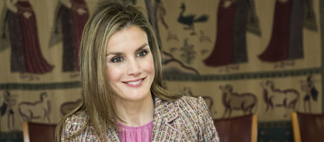 La Princesa Letizia durante su reunión en la sede de la OMS