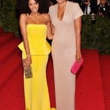 Solange Knowles y Rachel Roy en la Gala MET 2012