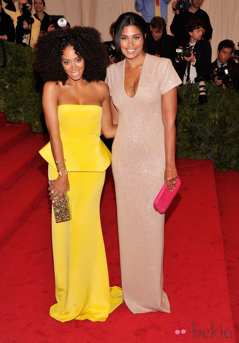 Solange Knowles y Rachel Roy en la Gala MET 2012