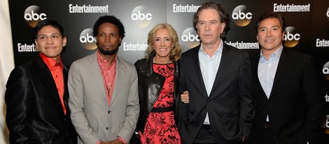 Johnny Ortiz, Elvis Nolasco, Felicity Huffan, Timothy Hutton y Benito Martinez en los Upfronts de la ABC 2014