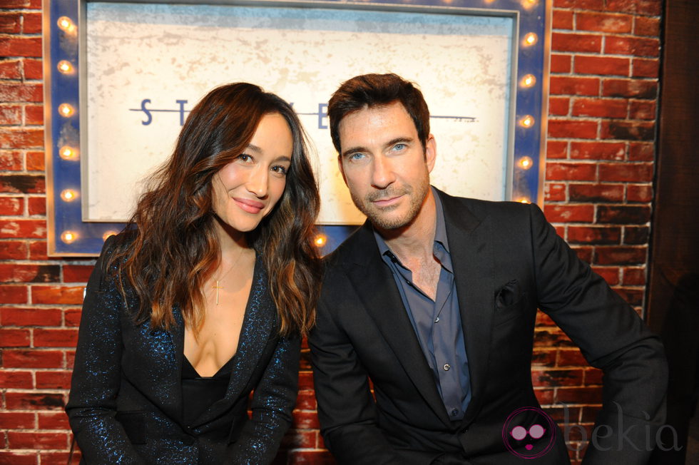 Maggie Q y Dylan McDermott en los Upfronts de CBS 2014