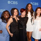 Sheryl Underwood, Sara Gilbert, Sharon Osbourne, Aisha Taylor y Julie Chen en los Upfronts de la CBS 2014