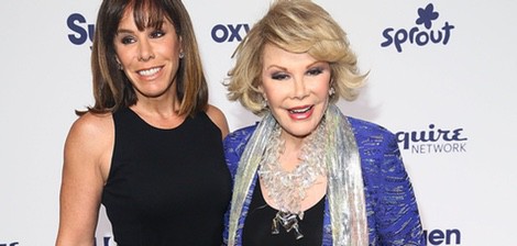 Joan Rivers y Melissa Rivers en los Upfronts de la NBC Universal 2014