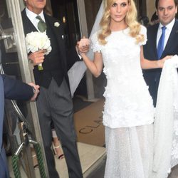 Poppy Delevingne en su boda en Londres