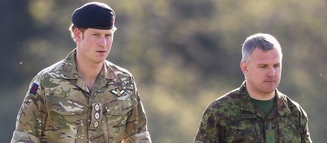 El Príncipe Harry de Inglaterra en los entrenamientos de la OTAN en Estonia