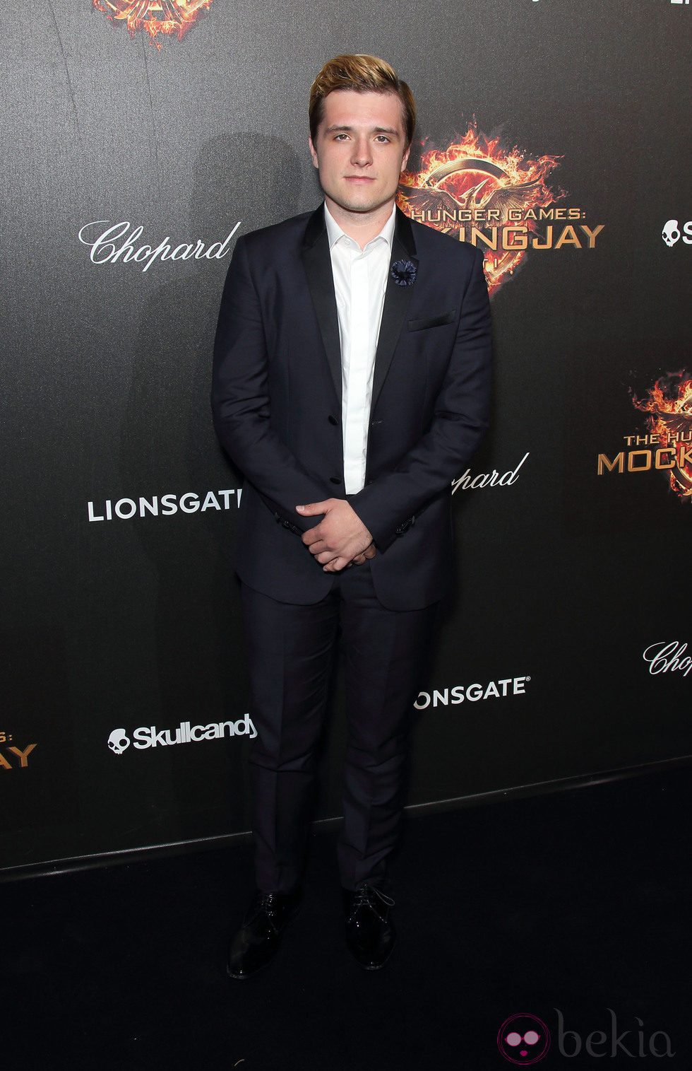 Josh Hutcherson en la fiesta de presentación de 'Sinsajo. Parte 1' en Cannes 2014