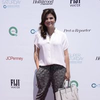 Tiffani Thiessen en la fiesta solidaria de la lucha contra el cáncer de ovario en Los Angeles